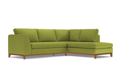 Mulholland Drive 2pc Sectional Sofa :: Leg Finish: Pecan / Configuration: RAF - Chaise on the Right