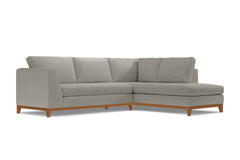 Mulholland Drive 2pc Sectional Sofa :: Leg Finish: Pecan / Configuration: RAF - Chaise on the Right