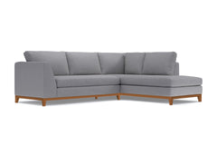 Mulholland Drive 2pc Sectional Sofa :: Leg Finish: Pecan / Configuration: RAF - Chaise on the Right