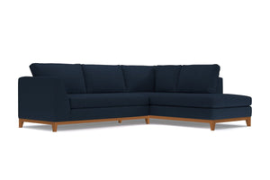 Mulholland Drive 2pc Sectional Sofa :: Leg Finish: Pecan / Configuration: RAF - Chaise on the Right
