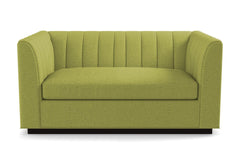 Nora Twin Size Sleeper Sofa Bed :: Leg Finish: Espresso / Sleeper Option: Memory Foam Mattress