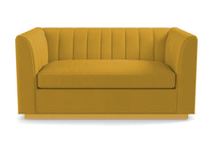 Nora Twin Size Sleeper Sofa Bed :: Leg Finish: Natural / Sleeper Option: Memory Foam Mattress