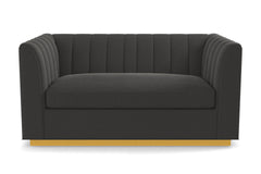 Nora Apartment Size Sofa :: Leg Finish: Natural / Size: Apartment Size - 74&quot;w