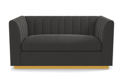 Nora Twin Size Sleeper Sofa Bed :: Leg Finish: Natural / Sleeper Option: Deluxe Innerspring Mattress