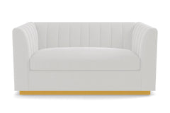 Nora Apartment Size Sleeper Sofa Bed :: Leg Finish: Natural / Sleeper Option: Deluxe Innerspring Mattress