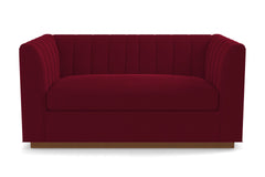 Nora Apartment Size Sofa :: Leg Finish: Pecan / Size: Apartment Size - 74&quot;w