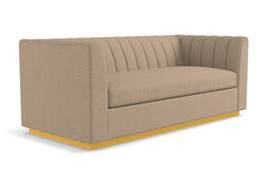 Nora Queen Size Sleeper Sofa Bed :: Leg Finish: Natural / Sleeper Option: Deluxe Innerspring Mattress