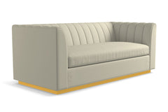 Nora Queen Size Sleeper Sofa Bed :: Leg Finish: Natural / Sleeper Option: Deluxe Innerspring Mattress