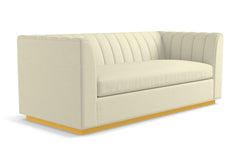 Nora Queen Size Sleeper Sofa Bed :: Leg Finish: Natural / Sleeper Option: Deluxe Innerspring Mattress