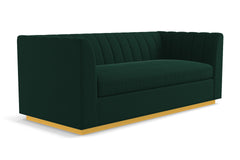 Nora Queen Size Sleeper Sofa Bed :: Leg Finish: Natural / Sleeper Option: Deluxe Innerspring Mattress