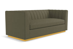 Nora Queen Size Sleeper Sofa Bed :: Leg Finish: Natural / Sleeper Option: Deluxe Innerspring Mattress