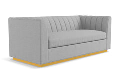 Nora Queen Size Sleeper Sofa Bed :: Leg Finish: Natural / Sleeper Option: Deluxe Innerspring Mattress