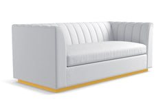 Nora Queen Size Sleeper Sofa Bed :: Leg Finish: Natural / Sleeper Option: Deluxe Innerspring Mattress