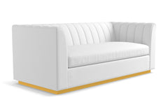 Nora Queen Size Sleeper Sofa Bed :: Leg Finish: Natural / Sleeper Option: Deluxe Innerspring Mattress