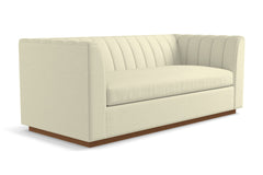 Nora Queen Size Sleeper Sofa Bed :: Leg Finish: Pecan / Sleeper Option: Deluxe Innerspring Mattress