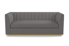 Nora Queen Size Sleeper Sofa Bed :: Leg Finish: Natural / Sleeper Option: Memory Foam Mattress