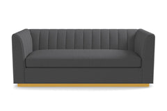 Nora Queen Size Sleeper Sofa Bed :: Leg Finish: Natural / Sleeper Option: Deluxe Innerspring Mattress