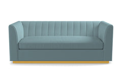 Nora Queen Size Sleeper Sofa Bed :: Leg Finish: Natural / Sleeper Option: Deluxe Innerspring Mattress