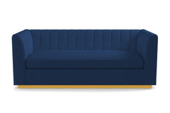 Nora Queen Size Sleeper Sofa Bed :: Leg Finish: Natural / Sleeper Option: Memory Foam Mattress