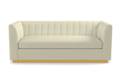 Nora Queen Size Sleeper Sofa Bed :: Leg Finish: Natural / Sleeper Option: Memory Foam Mattress