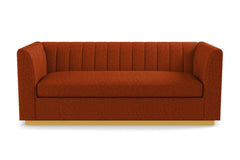 Nora Queen Size Sleeper Sofa Bed :: Leg Finish: Natural / Sleeper Option: Memory Foam Mattress