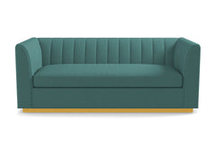 Nora Queen Size Sleeper Sofa Bed :: Leg Finish: Natural / Sleeper Option: Memory Foam Mattress