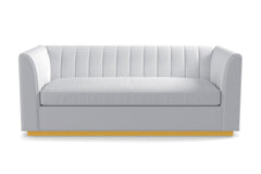 Nora Queen Size Sleeper Sofa Bed :: Leg Finish: Natural / Sleeper Option: Deluxe Innerspring Mattress