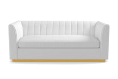 Nora Queen Size Sleeper Sofa Bed :: Leg Finish: Natural / Sleeper Option: Deluxe Innerspring Mattress