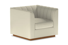 Nora Swivel Chair :: Leg Finish: Pecan