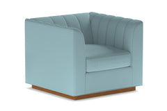 Nora Swivel Chair :: Leg Finish: Pecan