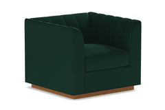 Nora Swivel Chair :: Leg Finish: Pecan