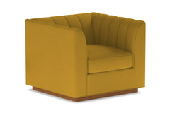 Nora Swivel Chair :: Leg Finish: Pecan