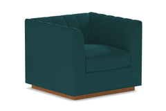 Nora Swivel Chair :: Leg Finish: Pecan