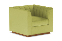 Nora Swivel Chair :: Leg Finish: Pecan