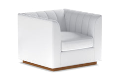 Nora Swivel Chair :: Leg Finish: Pecan