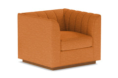 Nora Swivel Chair :: Leg Finish: Pecan