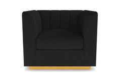 Nora Swivel Chair :: Leg Finish: Natural