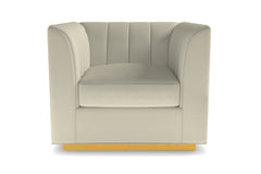 Nora Swivel Chair :: Leg Finish: Natural