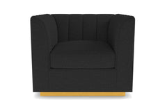 Nora Swivel Chair :: Leg Finish: Natural