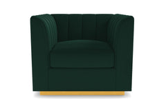 Nora Swivel Chair :: Leg Finish: Natural