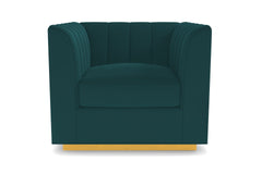 Nora Swivel Chair :: Leg Finish: Natural