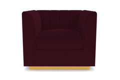 Nora Swivel Chair :: Leg Finish: Natural