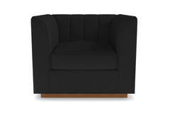 Nora Swivel Chair :: Leg Finish: Pecan