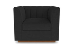 Nora Swivel Chair :: Leg Finish: Pecan