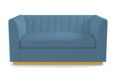 Nora Apartment Size Sleeper Sofa Bed :: Leg Finish: Natural / Sleeper Option: Deluxe Innerspring Mattress