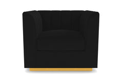 Nora Swivel Chair :: Leg Finish: Natural