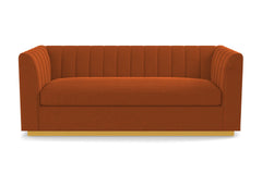 Nora Queen Size Sleeper Sofa Bed :: Leg Finish: Natural / Sleeper Option: Memory Foam Mattress