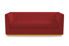 Nora Queen Size Sleeper Sofa Bed :: Leg Finish: Natural / Sleeper Option: Memory Foam Mattress
