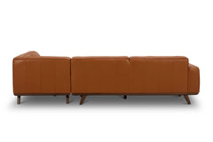 Normandie 2pc Leather Sectional Sofa :: Configuration: RAF - Chaise on the Right