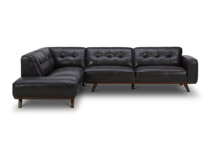 Normandie 2pc Leather Sectional Sofa :: Configuration: LAF - Chaise on the Left